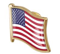 American Flag Badge Métal Émail Pin Broche Etats-Unis États-Unis D'accessoires De Nouveau Chapel De Lapel