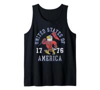 American Flag Bald Eagle & Lightning Vintage July 4th Débardeur