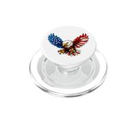 American Flag Bald Eagle Patriotic 4th of July USA PopSockets PopGrip pour MagSafe