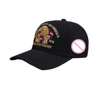 American Flag Baseball Cap 23,62 Zoll - Verstellbare Polyester Herren Damen Kappe | US 250th Eagle Design Sport Sonnenhut - Leichte Outdoor Golf Lauf Reise Baseball Hat in Schwarz