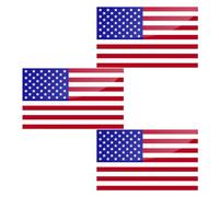 American Flag Car Decal 11.5x6.5 cm Star Stripe Bumper Sticker Us National Flag Decal Set 3pcs Car Sticker