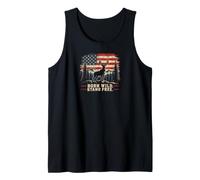 American Flag Deer Hunting Pride Patriotic Outdoors Débardeur
