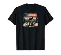 American Flag Deer Hunting Pride Patriotic Outdoors T-Shirt