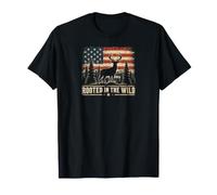 American Flag Deer Hunting Pride Patriotic Outdoors T-Shirt