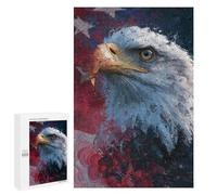 American Flag Eagle Art Print-1 Puzzle 1000 Pièces Educa Jouet en Bois Cadeau Unique Décoration Intérieure Jeu Éducatif Challenge Toy Adultes Et Enfants À Partir De 14 Ans 1000 PCS