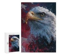 American Flag Eagle Art Print-1 Puzzle 1000 Pièces Educa Jouet en Bois Cadeau Unique Décoration Intérieure Jeu Éducatif Challenge Toy Adultes Et Enfants À Partir De 14 Ans 300 PCS