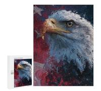 American Flag Eagle Art Print-1 Puzzle 1000 Pièces Educa Jouet en Bois Cadeau Unique Décoration Intérieure Jeu Éducatif Challenge Toy Adultes Et Enfants À Partir De 14 Ans 500 PCS