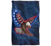 American Flag Eagle Plaid ultra doux au toucher soyeux - 91 x 147 cm
