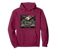 American Flag Eagle Veteran | Journée des Anciens Combattants Militaires de l'armée américaine Sweat à Capuche, Unisexe pour Adultes, Marron, M
