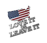 American Flag Emblem - Robust Patriot Car Emblems Badges