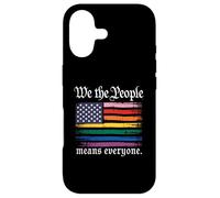 American Flag Gay Pride Month We The People Means Everyone Coque pour iPhone 17