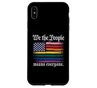 American Flag Gay Pride Month We The People Means Everyone Coque pour iPhone XS Max
