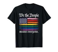 American Flag Gay Pride Month We The People Means Everyone T-Shirt