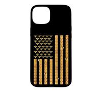 American Flag Honeycomb Honey Bees Beekeeping Beekeeper Gift Coque pour iPhone 15 Plus