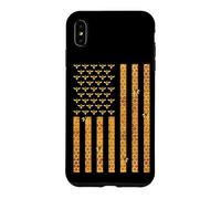 American Flag Honeycomb Honey Bees Beekeeping Beekeeper Gift Coque pour iPhone XS Max