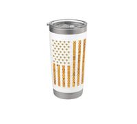 American Flag Honeycomb Honey Bees Beekeeping Beekeeper Gift Gobelet isotherme en acier inoxydable double paroi