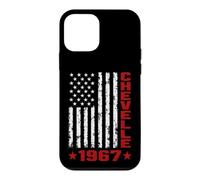 American Flag Jersey Style 67 Chevelle 1967 Muscle Car Coque pour iPhone 12 Mini