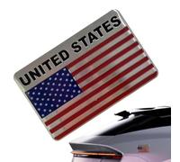 American Flag Metal Car Decal | Emblem Patriotic Vehicle 3D Decal Decors