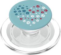 American Flag Patriotic Dog and Cat Paw Print 4th of July PopSockets PopGrip pour MagSafe
