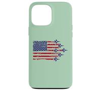 American Flag Patriotic Fighter Jet Airplane Flyover 4th Coque pour iPhone 13 Pro Max
