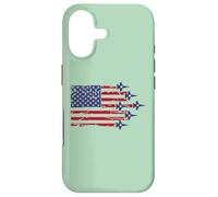 American Flag Patriotic Fighter Jet Airplane Flyover 4th Coque pour iPhone 17