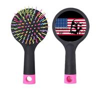 American Flag Presidents Day Brid Salon Brosse à cheveux démêlante Base coussin