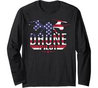 American Flag RC Drone Flying Aircraft Quadcopter Pilot Gift Manche Longue