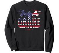 American Flag Rc Drone Flying Aircraft Quadcopter Pilot Gift Sweatshirt-Marque Générale