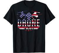 American Flag Rc Drone Flying Aircraft Quadcopter Pilot Gift T-Shirt