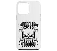 American Flag Skull Bones 4th July Too Cool for British Rule Coque pour iPhone 13 Pro Max