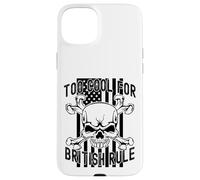 American Flag Skull Bones 4th July Too Cool for British Rule Coque pour iPhone 15 Plus