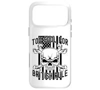 American Flag Skull Bones 4th July Too Cool for British Rule Coque pour iPhone 17 Pro Max