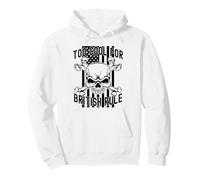 American Flag Skull Bones 4th July Too Cool for British Rule Sweat à Capuche