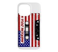 American Flag Soul Cassette Stars & Stripes 4 Juillet Coque pour iPhone 14 Pro Max