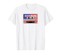 American Flag Soul Cassette Stars & Stripes 4 Juillet T-Shirt Graphique avec Valeur