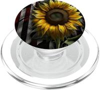 American Flag Sunflower PopSockets PopGrip pour MagSafe