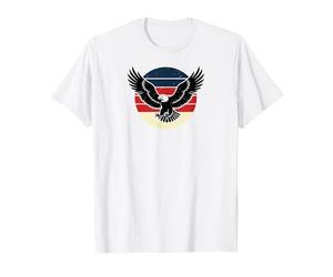 American Flag USA Patriotic Eagle Flying Trees Graphic Gift T-Shirt