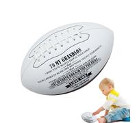 American Football Ball - Ball d'entraînement sportif junior extérieur, poignée collante durable jouer au football en cuir vintage, équipement de jeu sportif robuste | Perfect Kids Women Men Men Recrea