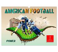American Football - Power (Wandkalender 2026 DIN A3 quer), CALVENDO Monatskalender: American Football, Teamsport der Extra-Klasse - beispiellose Kombination von körperlicher Kraft und Taktik.