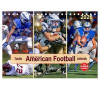 American Football - Taktik und Athletik (Tischkalender 2026 DIN A5 quer), CALVENDO Monatskalender: Teamsport der Extra-Klasse