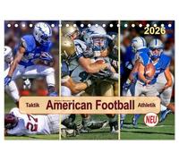 American Football - Taktik und Athletik (Tischkalender 2026 DIN A5 quer), CALVENDO Monatskalender: Teamsport der Extra-Klasse.