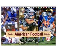 American Football - Taktik und Athletik (Wandkalender 2026 DIN A4 quer), CALVENDO Monatskalender: Teamsport der Extra-Klasse.