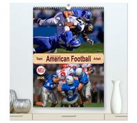 American Football, Team-Arbeit (hochwertiger Premium Wandkalender 2026 DIN A2 hoch), Kunstdruck in Hochglanz: Beispiellose Kombination von Taktik und Athletik.