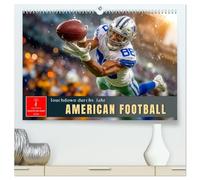 American Football - Touchdown durchs Jahr (hochwertiger Premium Wandkalender 2026 DIN A2 quer), Kunstdruck in Hochglanz: Wo Kraft, Taktik und Herz aufeinandertreffen.