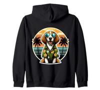 American Foxhound Propriétaire de chien Summer Vibes Vacances Sweat à Capuche