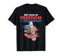 American Freedom 250 Ans Eagle Flag Patriotic Pride T-Shirt