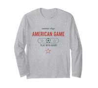 American Game Soccer Fan 2026 Jouez avec cœur Manche Longue