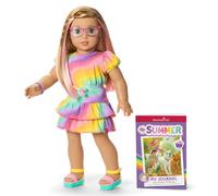 American Girl Summer McKinny Girl of the Year 2025 Poll de 18 pouces et journal avec des cheveux blonds aux fraises et des yeux bleus g s de 6 a