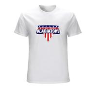 American Gladiators 90's Retro TV Show T-Shirt Graphic Tee Printed Top Mens White Shirt XL