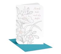 American Greetings Carte d'amitié florale classique pour femme, carte « Thinking of You » pour elle (So Grateful)